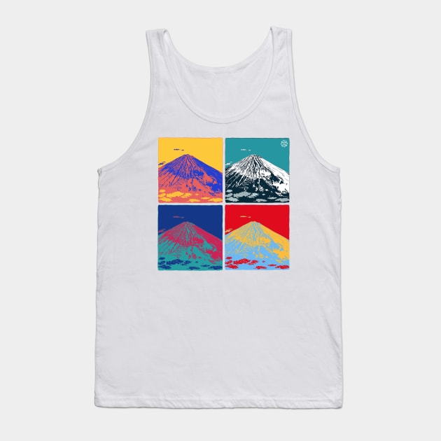 Mt Fuji Pop Art Tank Top by lamaisondulapino